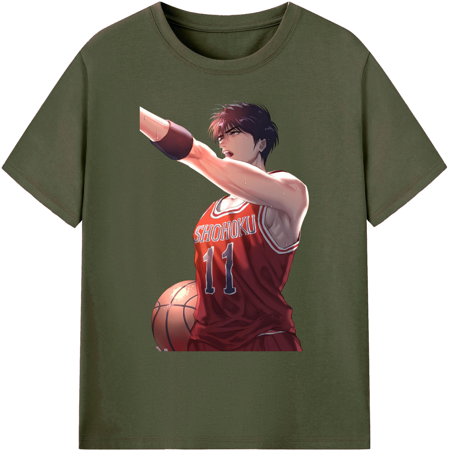 （画像用） SLAM DUNK／スラムダンク 綿100％ メンズ半袖Tシャツ｜肌触りやわらか＆通気性
